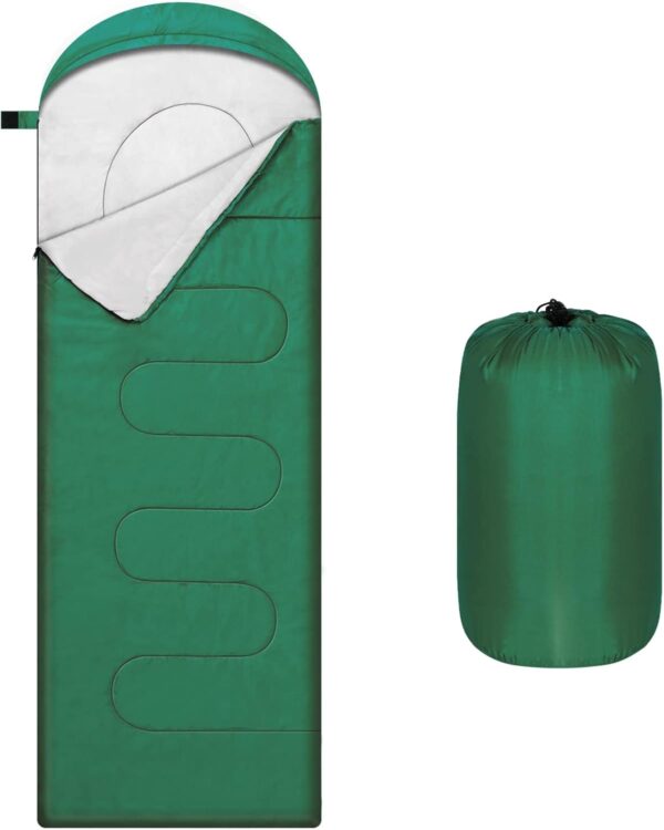 Camping Sleeping Bags for Adults Kids Waterproof Lightweight Sleeping Bag for Cold Weather or Warm Backpacking Hiking Mountaineering Indoor Outdoor Use