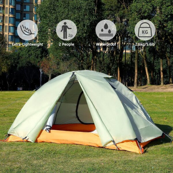 Camping Tent Portable Waterproof Instant Camping Tent with 1-Minute Setup Lightweight Tent for Camping Beach Outdoor Travel Backyard - Image 2
